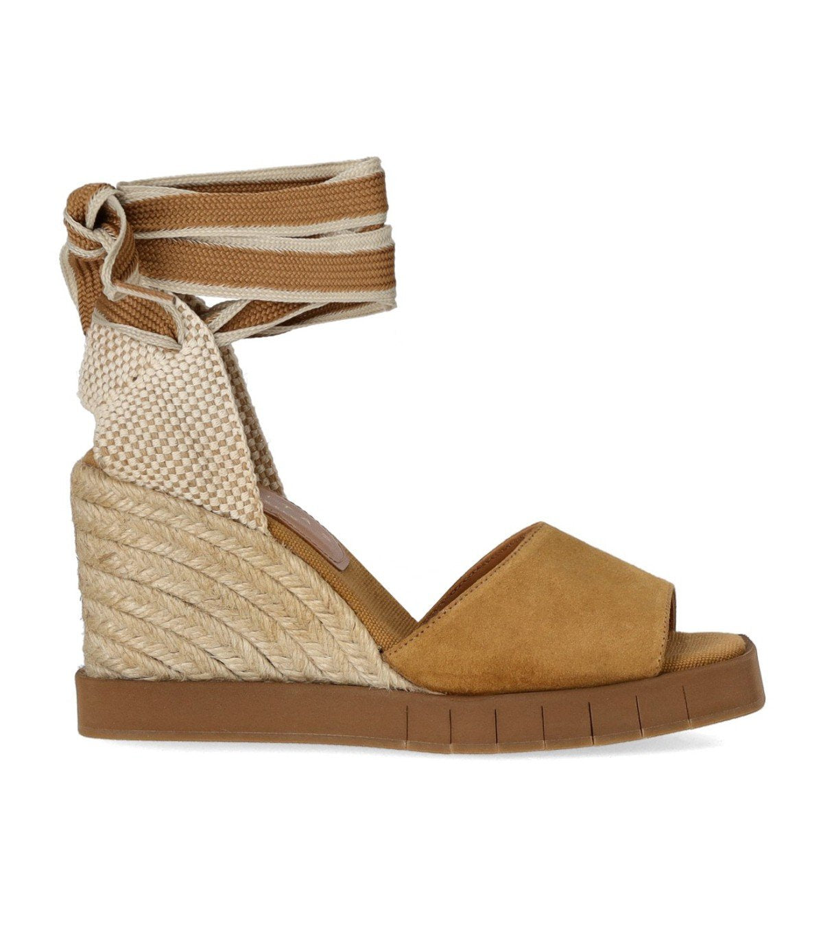 SANDALE ESPADRILLE À SEMELLE COMPENSÉE HEDERA CARAMEL PALOMITAS