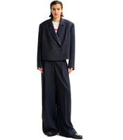 ESSENTIEL ANTWERP ITZEL MARINEBLAUER CROPPED BLAZER