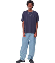 CARHARTT WIP SINGLE KNEE BLUE STONE BLEACHED JEANS