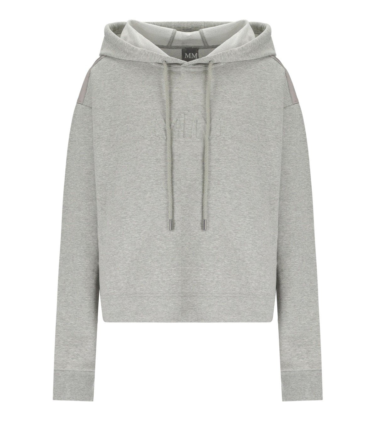 SWEAT-SHIRT À CAPUCHE ANGORA GRIS MM MAX MARA