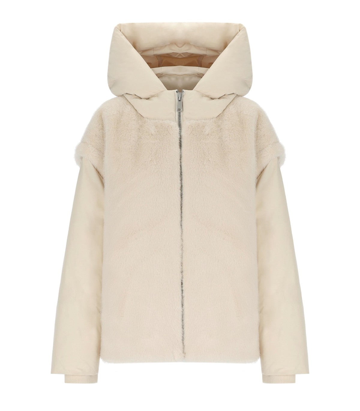 BOMBERJACKE AUS KUNSTFELL KBEAUTY BEIGE ESSENTIEL ANTWERP