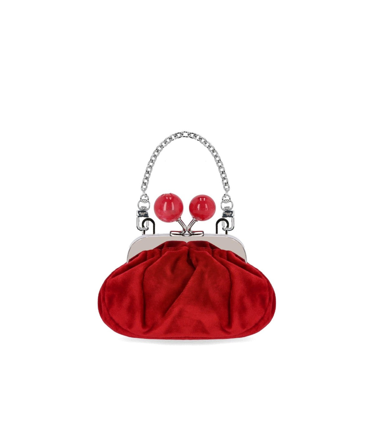 CLUTCH PASTICCINO NOCINO SAMT ROT MAX MARA WEEKEND