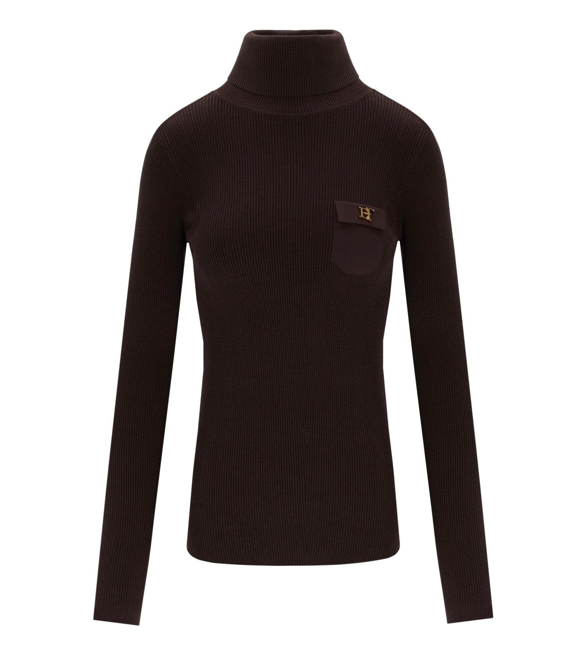 ROLLKRAGENPULLOVER BRAUN ELISABETTA FRANCHI