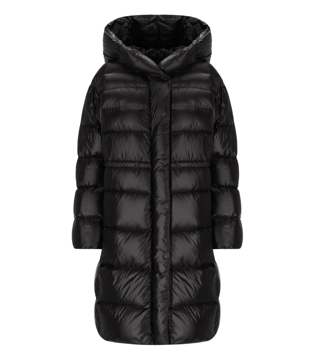 HOODED PUFFER JACKET BLACK ADD