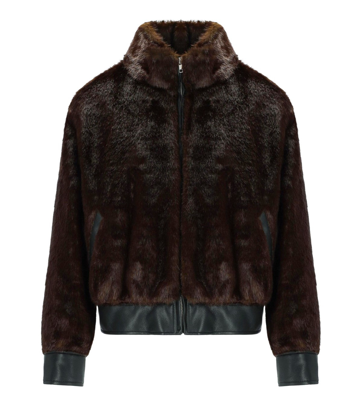BOMBER PELLICCIA LULA MARRONE STAND STUDIO