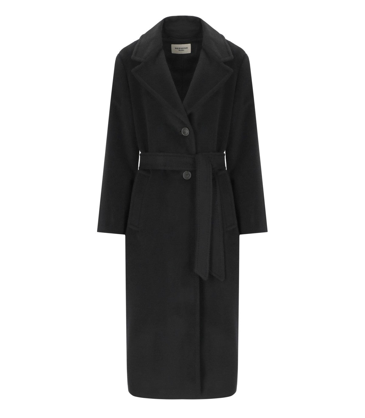 BELTED COAT BRONTE BLACK MAX MARA WEEKEND