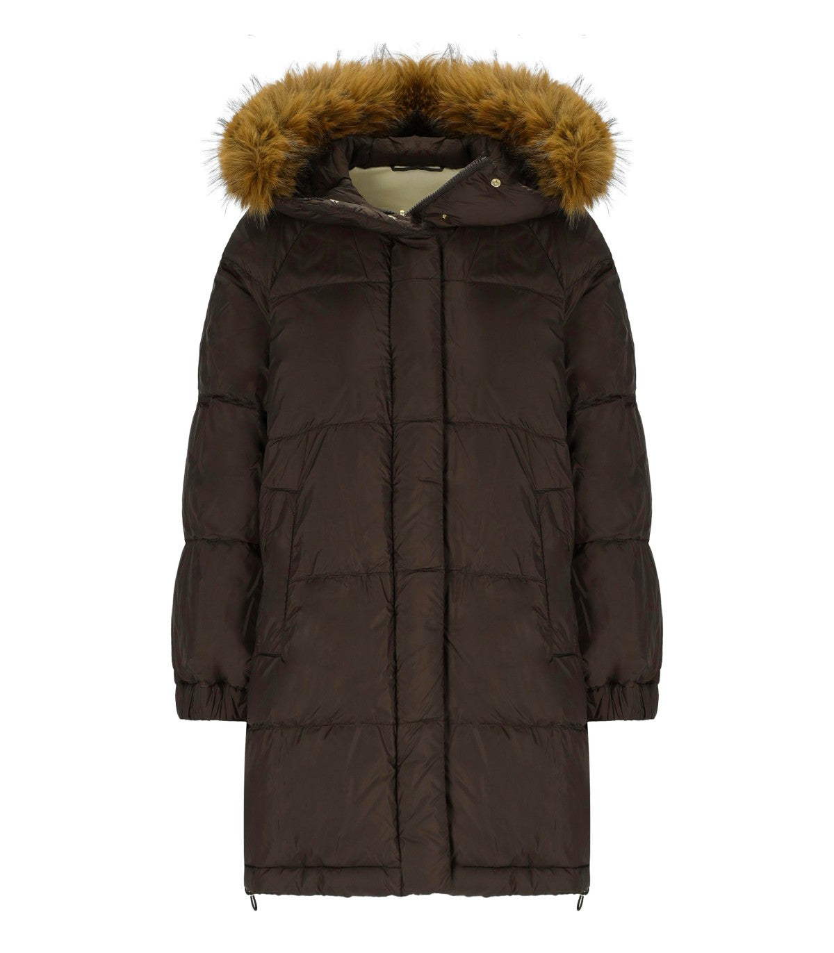 PUFFER JACKET REVERSIBLE ANFORA BROWN MAX MARA WEEKEND