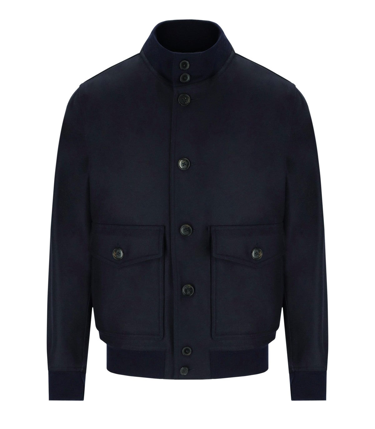 BOMBER JACKET MELTON DEEP BLUE BARACUTA