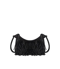 FRINGE SLING BLACK SHOULDER BAG DRAGON DIFFUSION
