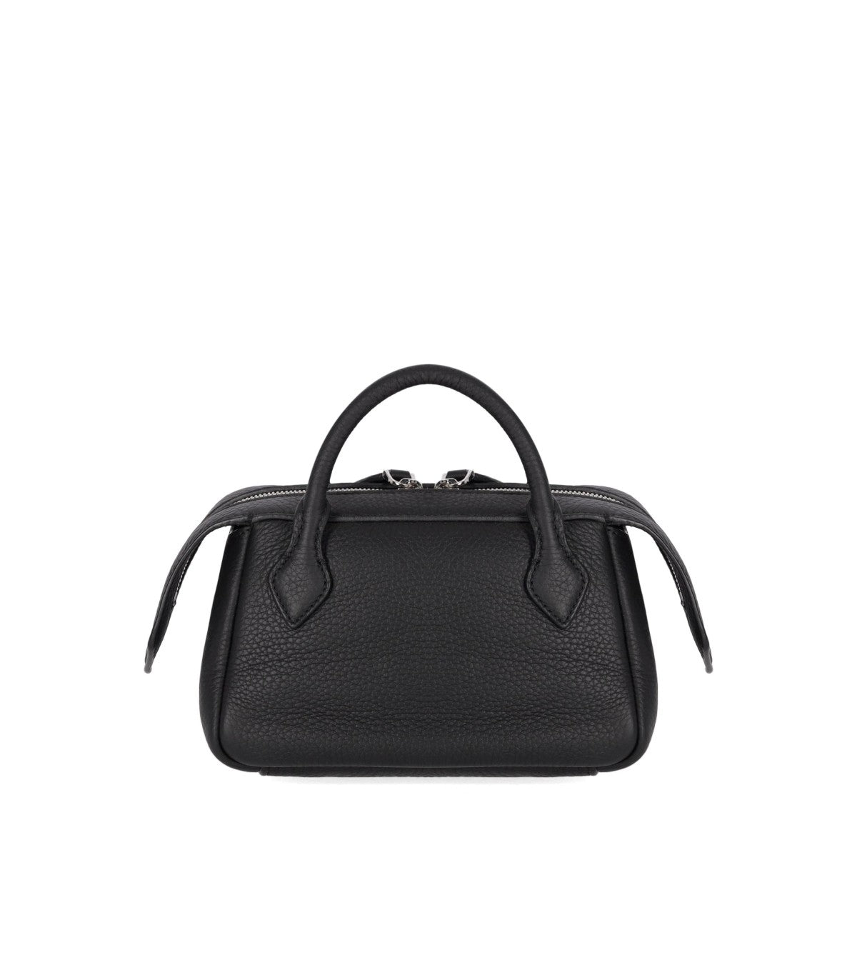 ALICE BLACK LEATHER HANDBAG MINOBOSSI