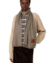 STOLA QUANTUM BEIGE CHECK MAX MARA WEEKEND