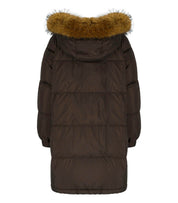 PUFFER JACKET REVERSIBLE ANFORA BROWN MAX MARA WEEKEND