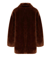 REVERSIBLE FAUX FUR COAT GIOVANE CARAMELLO MARELLA