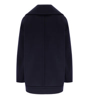 DOUBLE-BREASTED PEA COAT ALPE BLUE MAX MARA WEEKEND