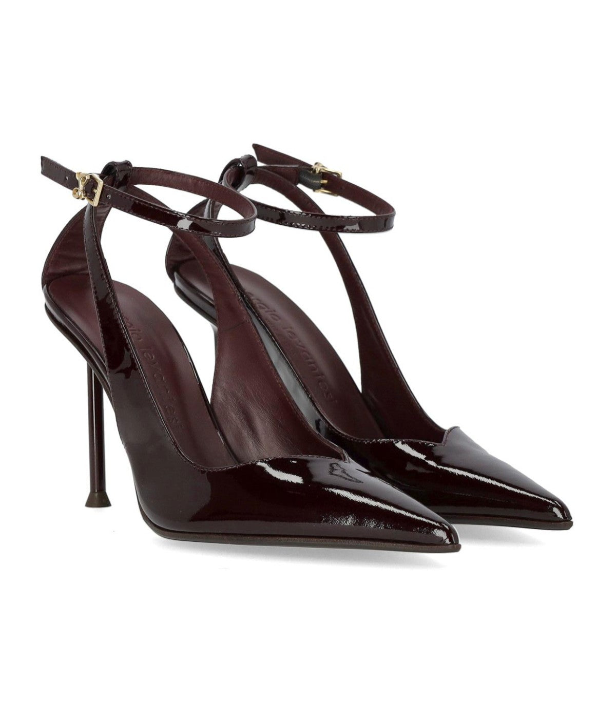 DARK BROWN PATENT LEATHER SLINGBACK PENELOPE SERGIO LEVANTESI