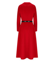 BELTED COAT RED ELISABETTA FRANCHI