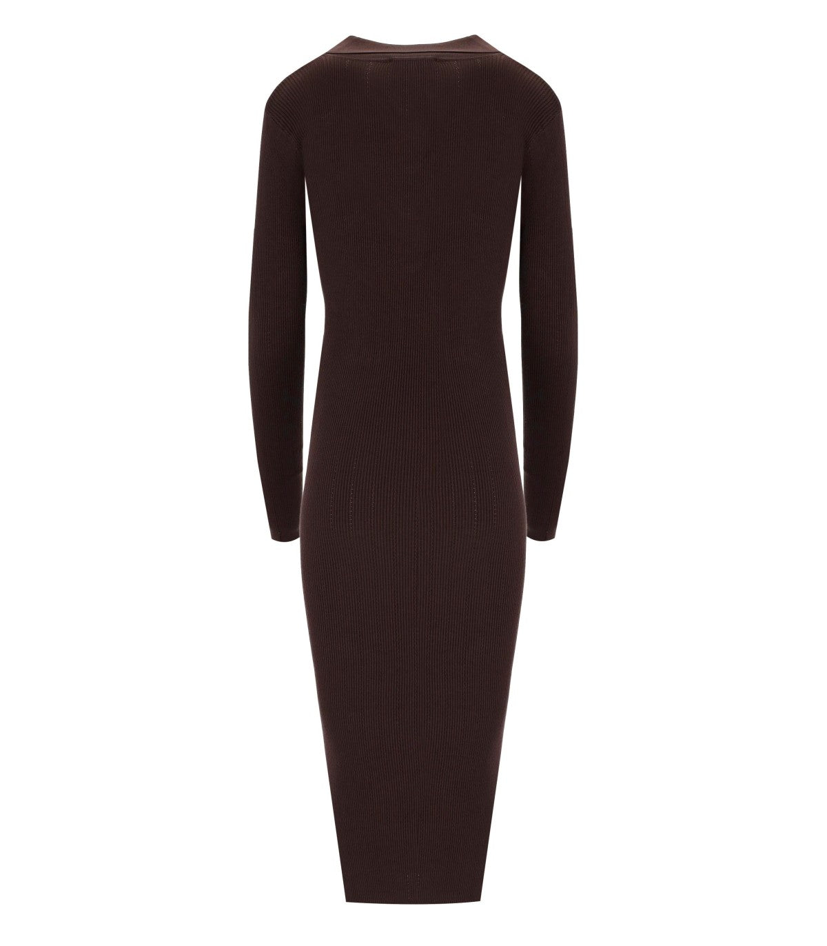 MIDI-STRICKKLEID IN BRAUN VON ELISABETTA FRANCHI