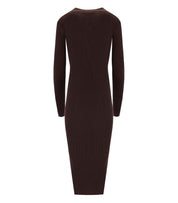 MIDI-STRICKKLEID IN BRAUN VON ELISABETTA FRANCHI