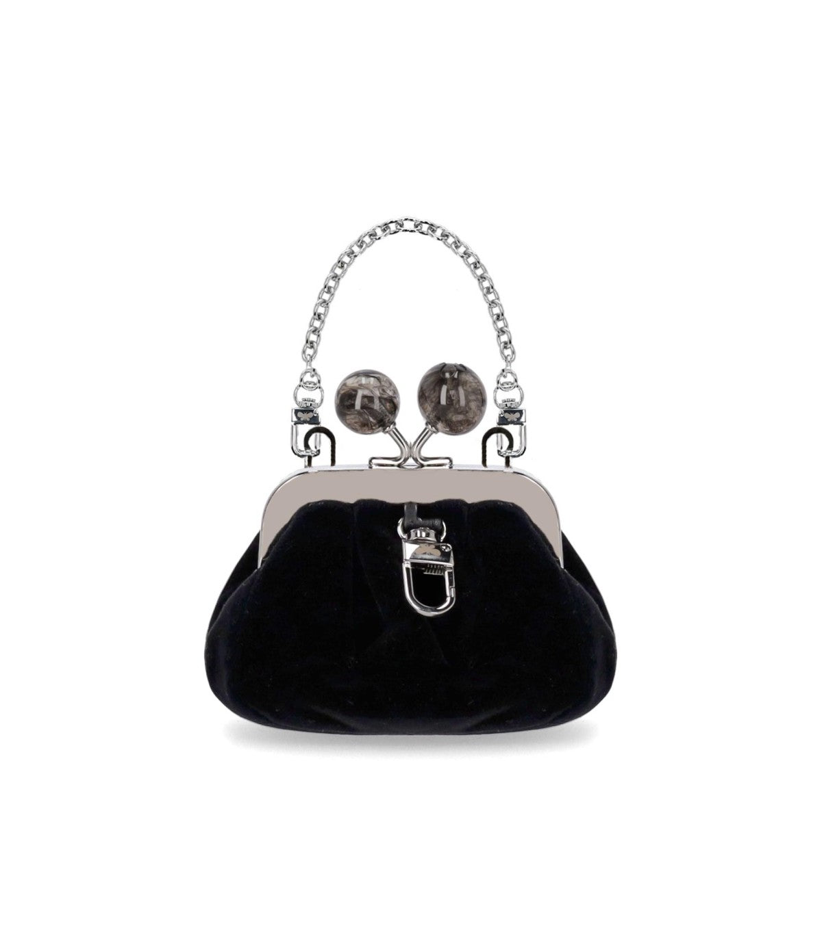POCHETTE PASTICCINO NOCINO VELOURS NOIR MAX MARA WEEKEND