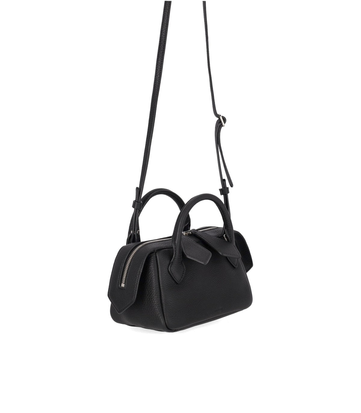ALICE BLACK LEATHER HANDBAG MINOBOSSI