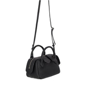 ALICE BLACK LEATHER HANDBAG MINOBOSSI
