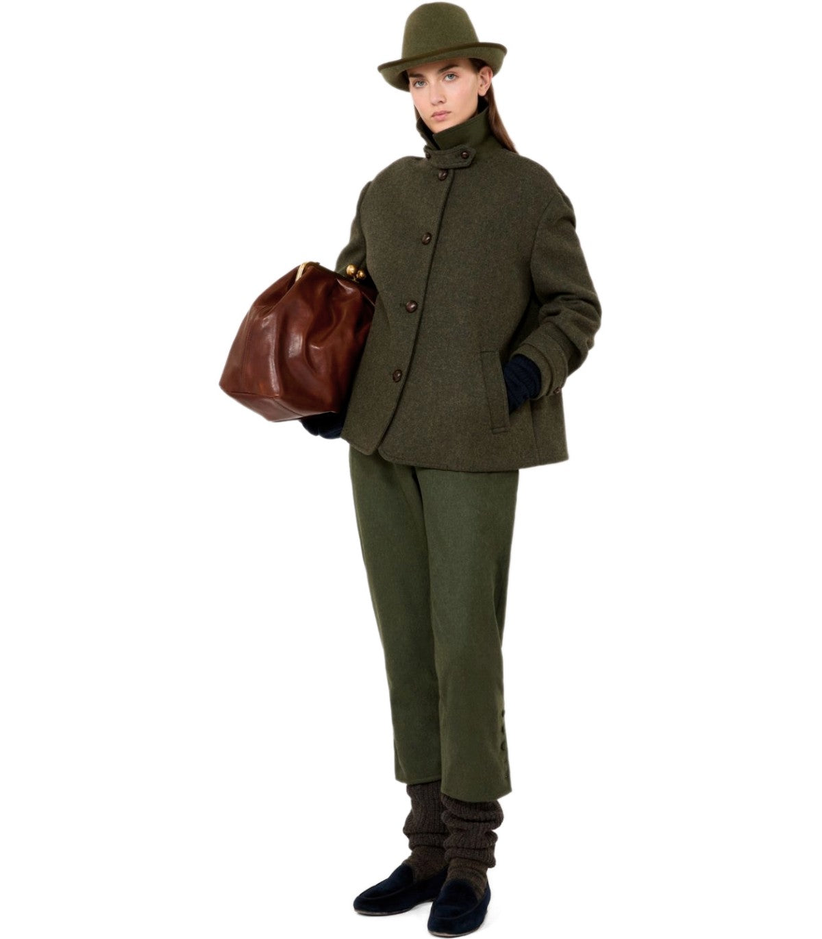 CAPPOTTO CORTO DIORAMA VERDE MAX MARA WEEKEND
