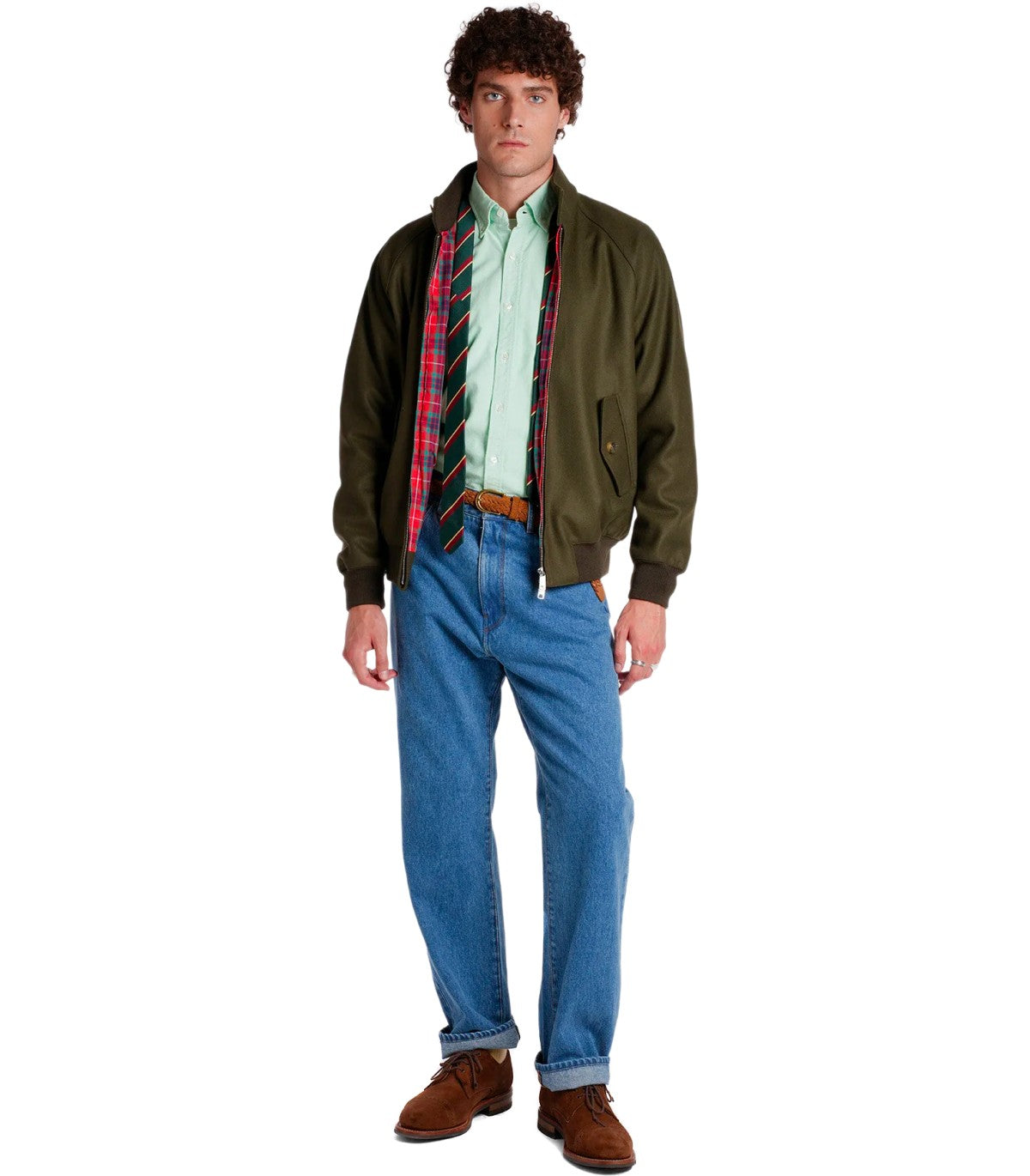 BOMBER G9 MELTON BEECH VERDE BARACUTA