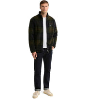 FLEECE TRUI TARTAN GROEN BARBOUR