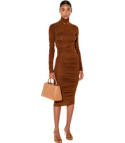 ABITO MIDI MARRONE ELISABETTA FRANCHI