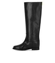 BOTTE EN CUIR NOIR VIA ROMA 15