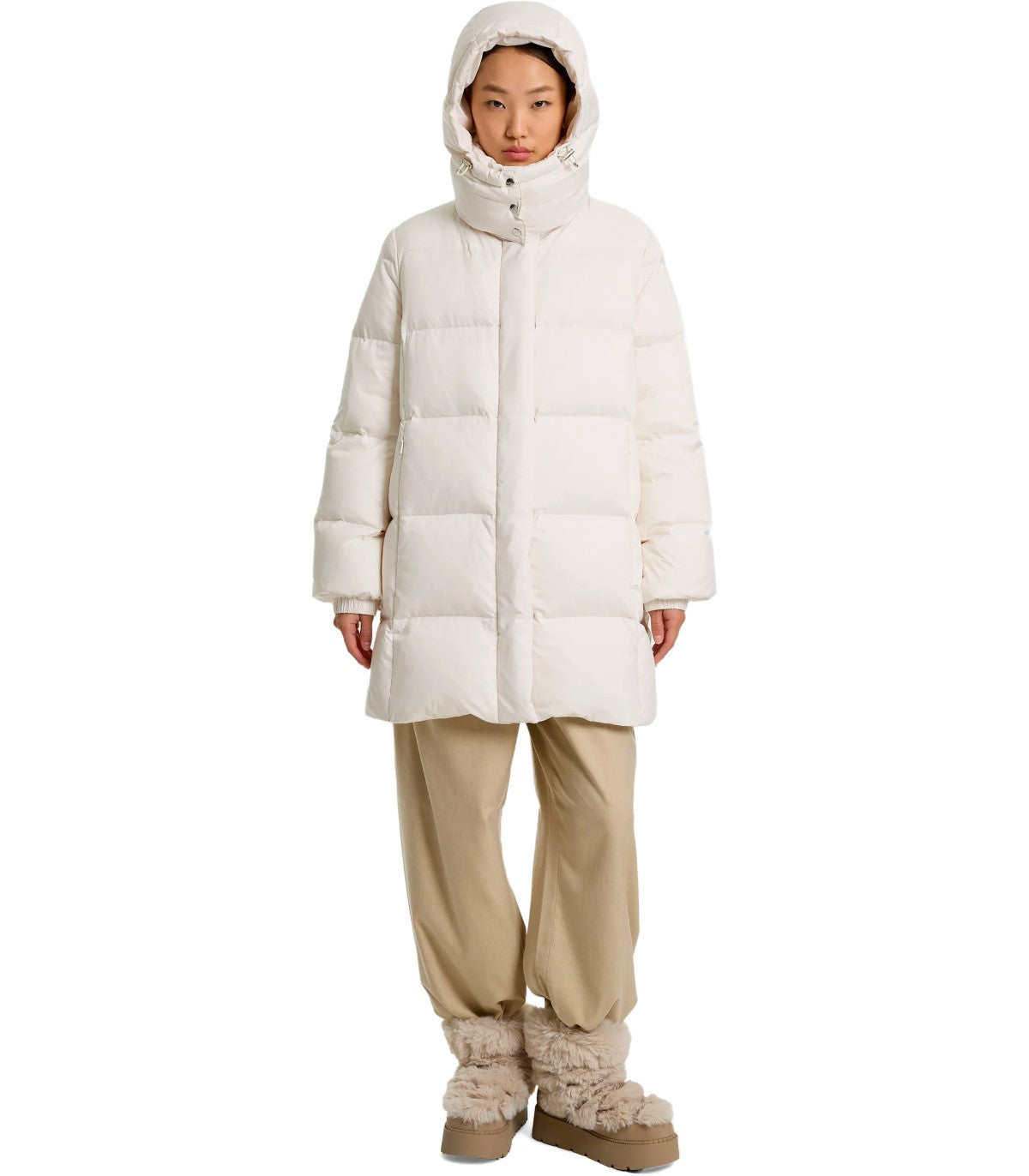 PUFFER JACKET BURRO WHITE ADD