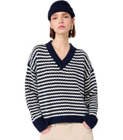 PULLOVER SPIGA BLAU WEISS MAX MARA WEEKEND
