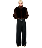 BOMBER PELLICCIA LULA MARRONE STAND STUDIO
