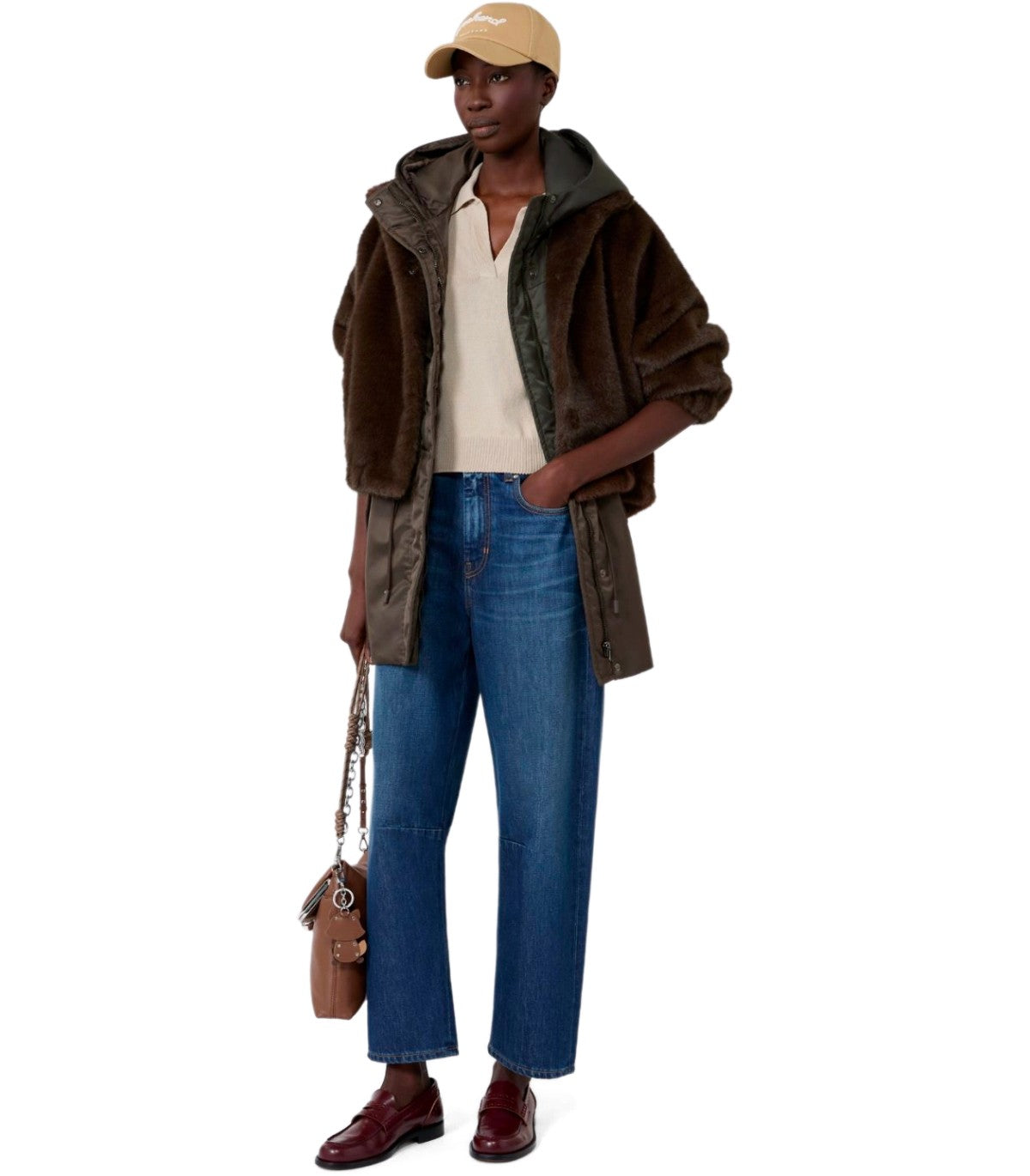 PELLICCIA ANEMONE MARRONE MAX MARA WEEKEND