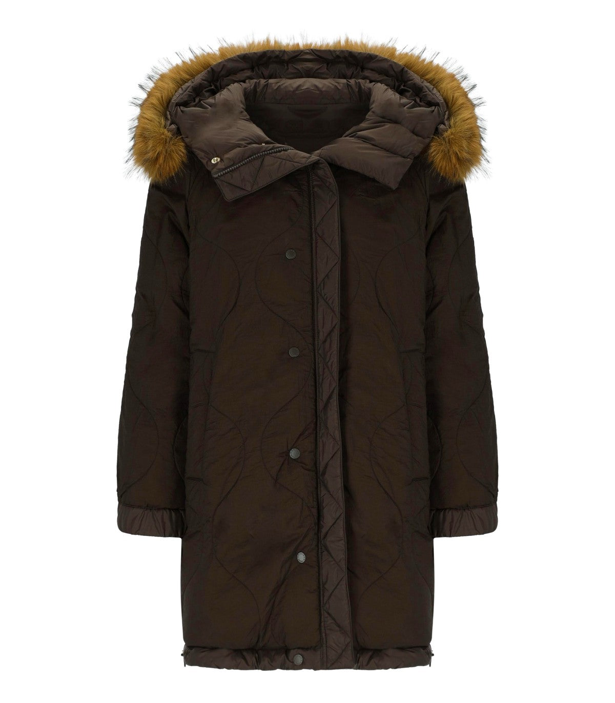 PUFFER JACKET REVERSIBLE ANFORA BROWN MAX MARA WEEKEND
