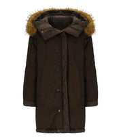 PUFFER JACKET REVERSIBLE ANFORA BROWN MAX MARA WEEKEND