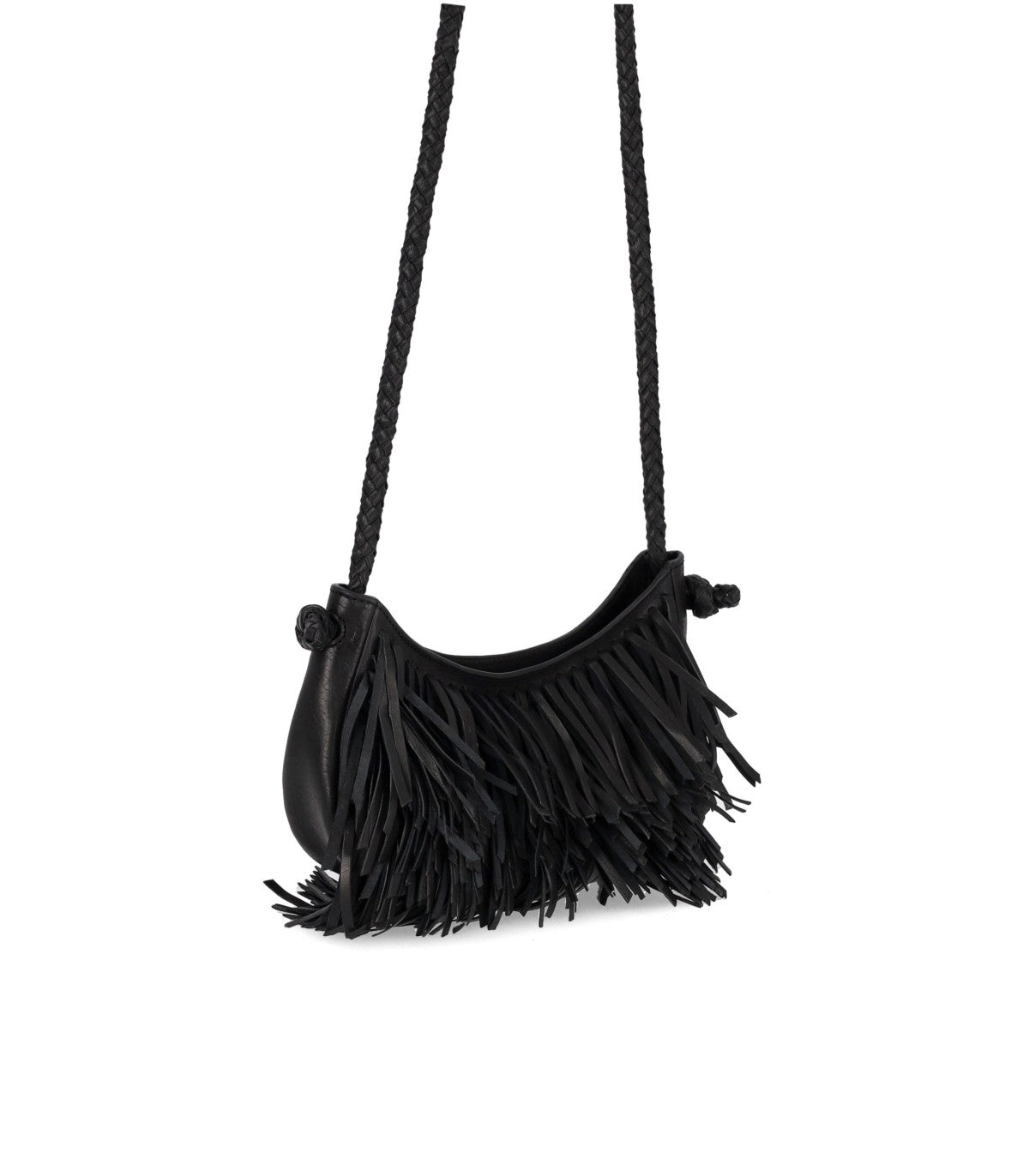 SCHWARZE FRINGE SLING UMHÄNGETASCHE DRAGON DIFFUSION