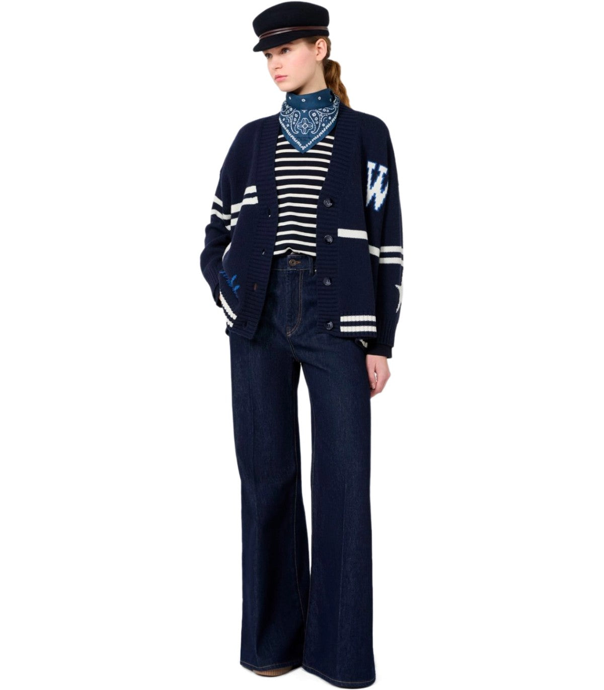 CARDIGAN BELGIO BLU MAX MARA WEEKEND
