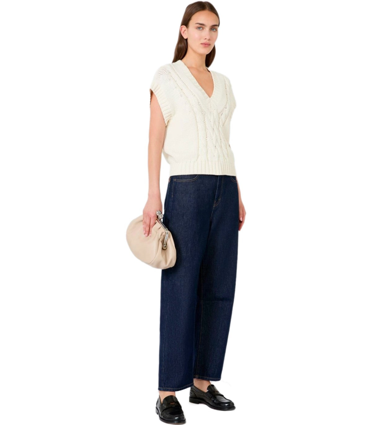 GILET PASCIA ECRU MAX MARA WEEKEND