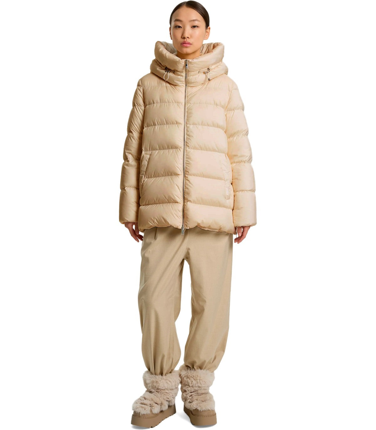 PUFFER JACKET BEIGE ADD