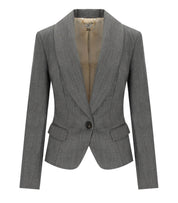 WOOL BLAZER GREY ELISABETTA FRANCHI