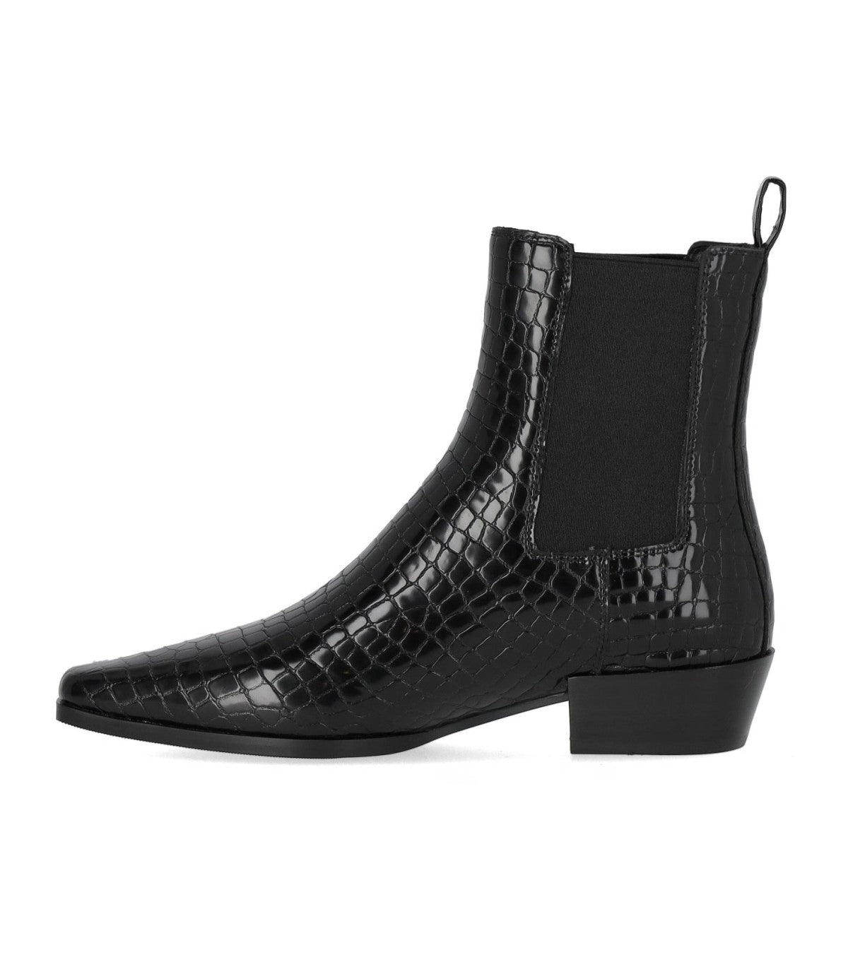 ERCOLE ANKLE BOOT IN BLACK LEATHER STRATEGIA