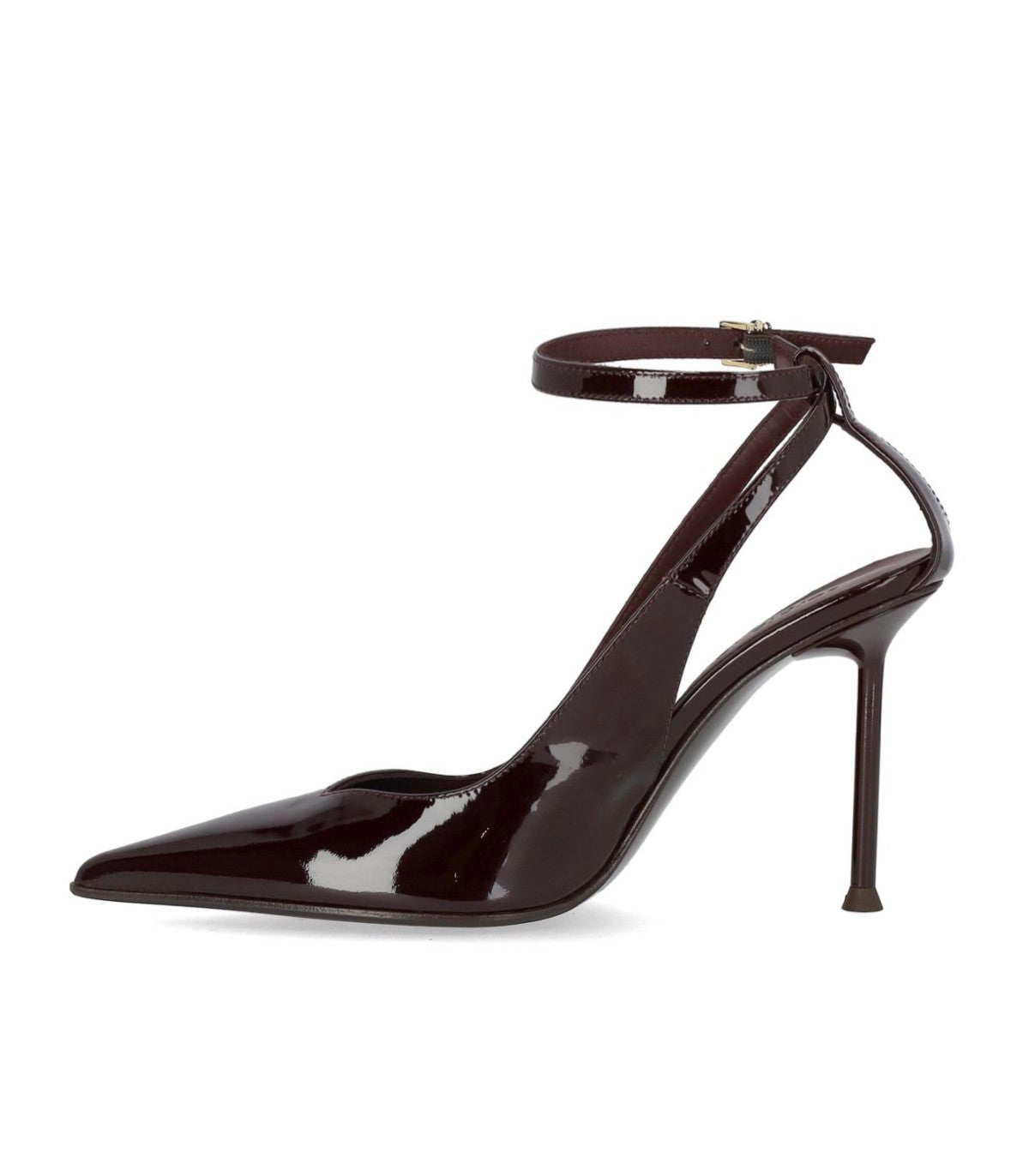 DARK BROWN PATENT LEATHER SLINGBACK PENELOPE SERGIO LEVANTESI