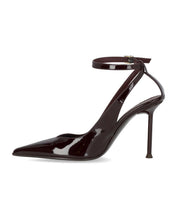 DARK BROWN PATENT LEATHER SLINGBACK PENELOPE SERGIO LEVANTESI