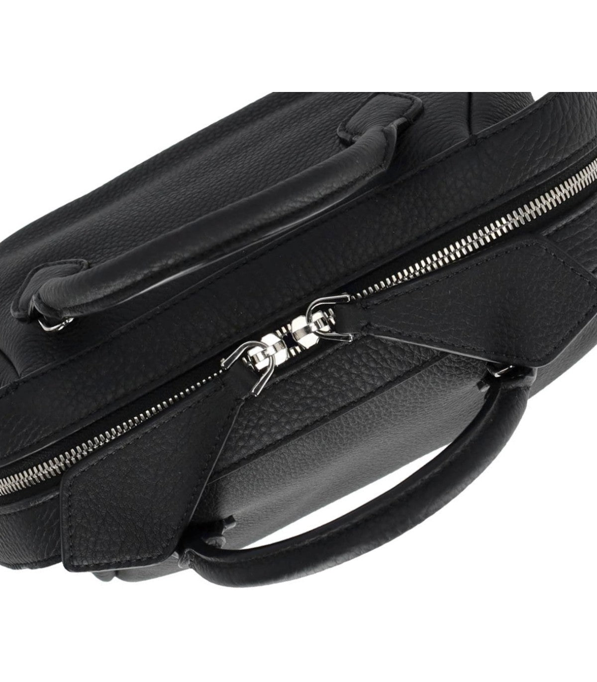 ALICE BLACK LEATHER HANDBAG MINOBOSSI