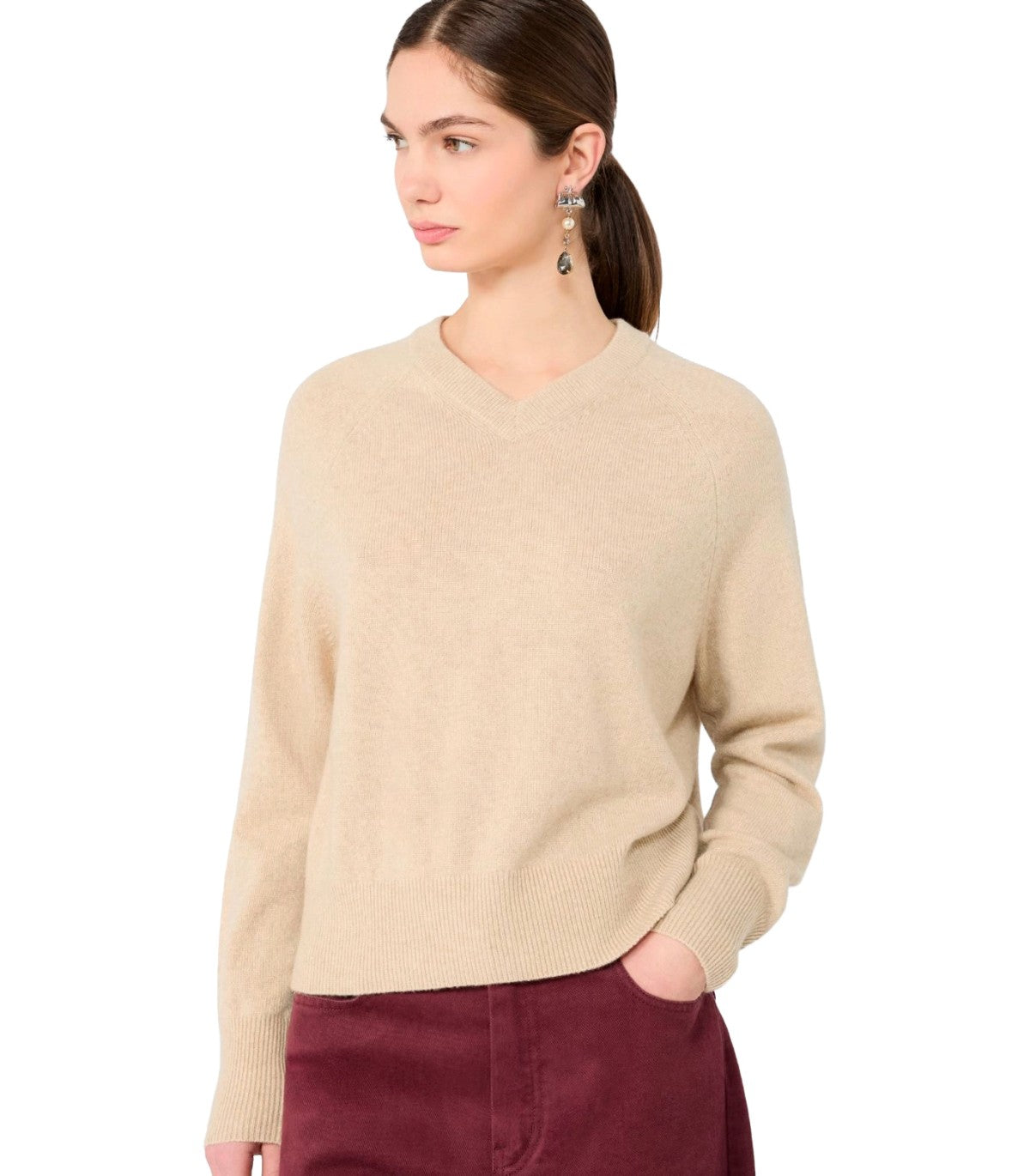 PULLOVER PADRE MANDORLA CASHMERE MAX MARA WEEKEND