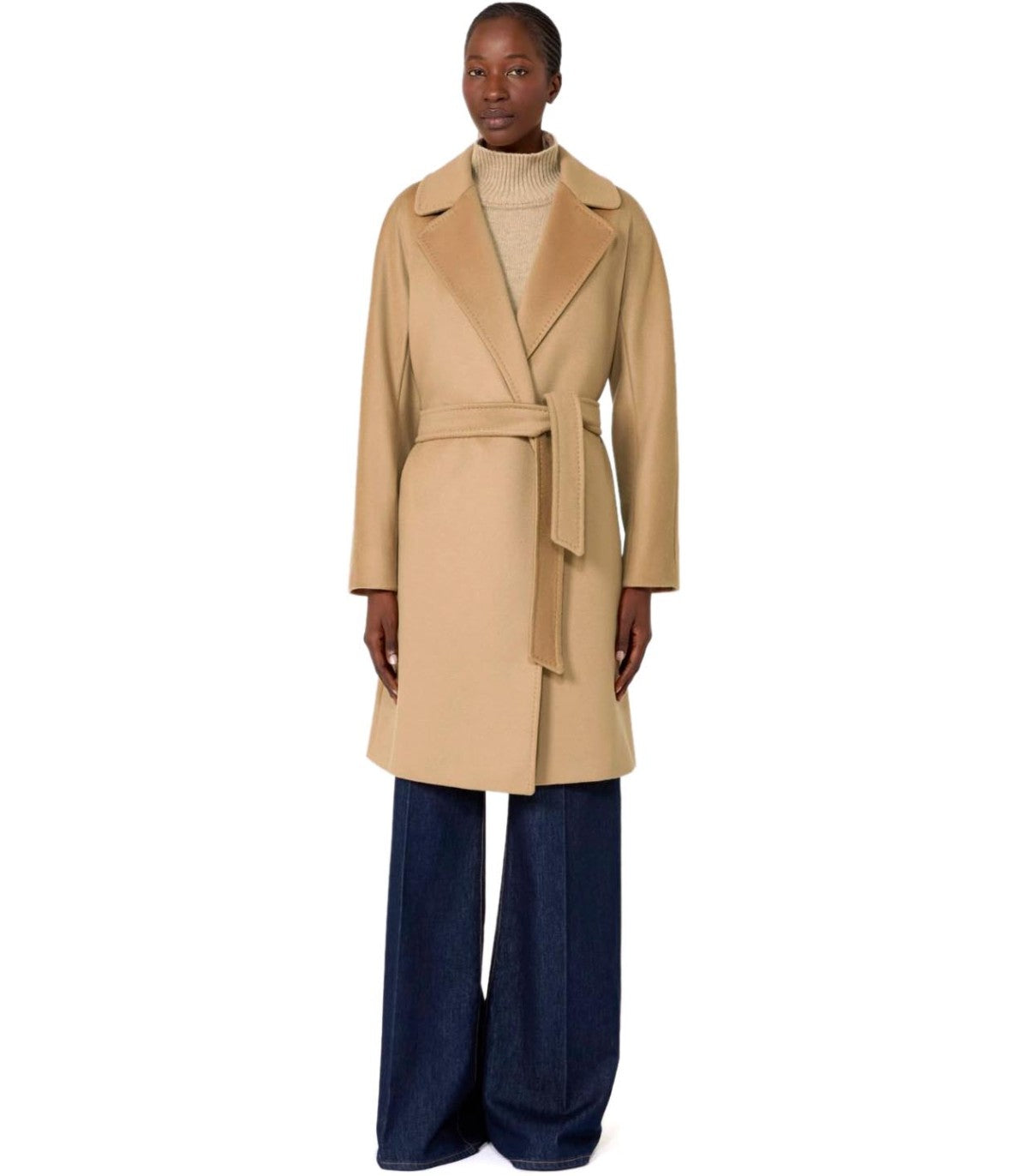 ABRIGO CON CINTURÓN PEDALE CAMEL MAX MARA WEEKEND