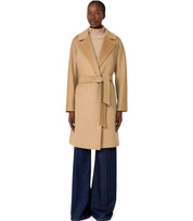 ABRIGO CON CINTURÓN PEDALE CAMEL MAX MARA WEEKEND