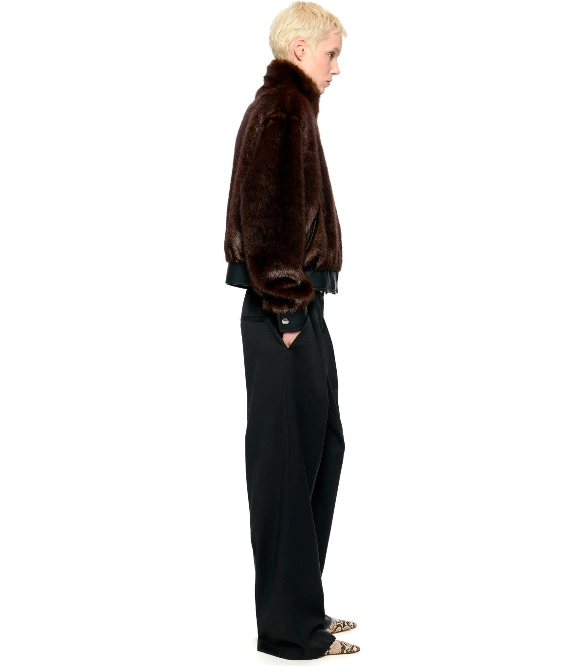 BOMBER PELLICCIA LULA MARRONE STAND STUDIO
