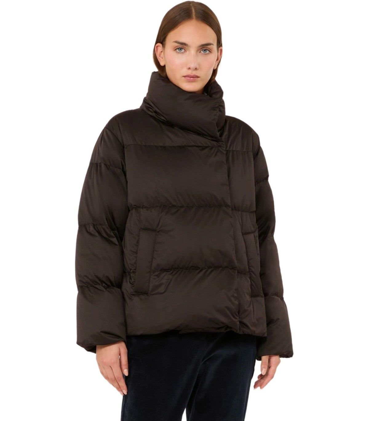 PUFFER JACKET MATASSA BROWN MAX MARA WEEKEND